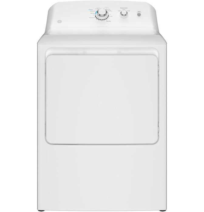 GE 6.2 cu. ft. Capacity Electric Dryer with Up To 120 ft. Venting and Shallow Depth