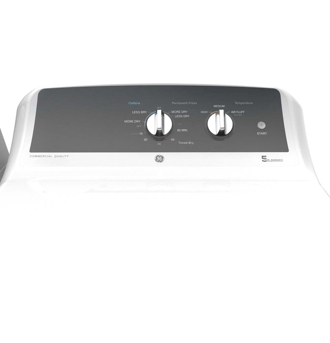 GE 6.2 cu. ft. Capacity Electric Dryer with Up To 120 ft. Venting and 5-yr Limited Warranty GTX52EASPWB - FAMSA Furniture (TX)