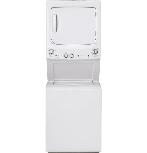 GE Unitized Spacemaker 3.8 Cu. Ft. Washer, 5.9 Cu. Ft. White On White Electric Dryer GUD27ESSMWW - FAMSA Furniture (TX)