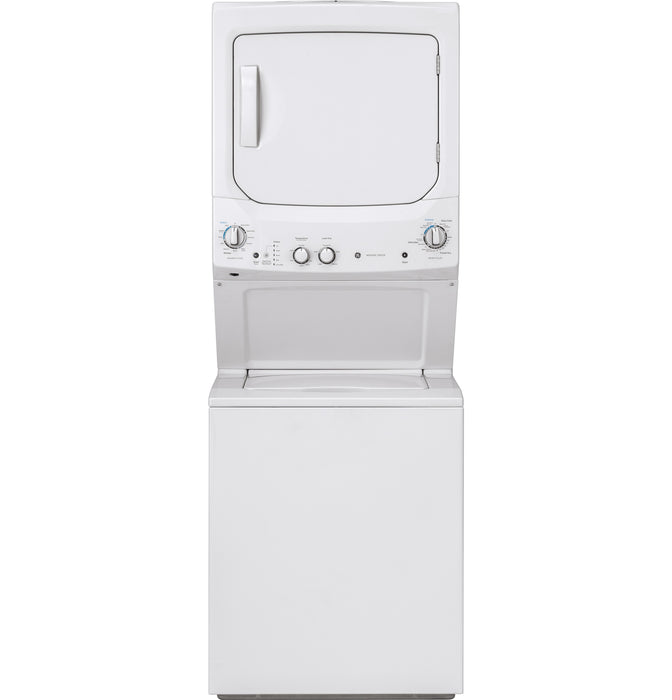 GE Unitized Spacemaker 3.8 Cu. Ft. Washer, 5.9 Cu. Ft. White On White Electric Dryer GUD27ESSMWW - FAMSA Furniture (TX)