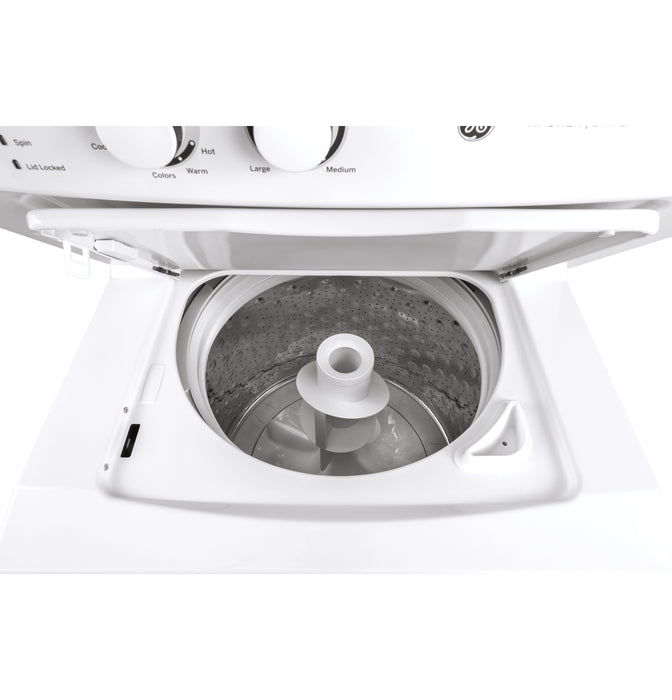GE Unitized Spacemaker 3.8 Cu. Ft. Washer, 5.9 Cu. Ft. White On White Electric Dryer
