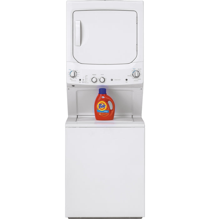 GE Unitized Spacemaker 3.8 Cu. Ft. Washer, 5.9 Cu. Ft. White On White Electric Dryer