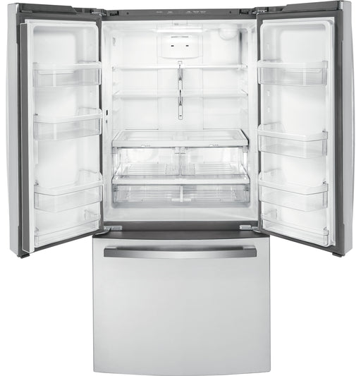 GE® ENERGY STAR® 18.6 Cu. Ft. Counter-Depth French-Door Refrigerator GWE19JYLFS - FAMSA Furniture (TX)