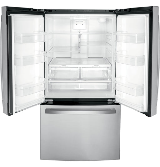 GE® ENERGY STAR® 21.9 Cu. Ft. Fingerprint Resistant Counter-Depth French-Door Refrigerator GWE22JYMFS - FAMSA Furniture (TX)