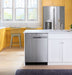 GE ENERGY STAR 22.1 Cu. Ft. Counter-Depth Fingerprint Resistant French-Door Refrigerator GYE22GYNFS - FAMSA Furniture (TX)