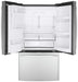 GE ENERGY STAR 22.1 Cu. Ft. Counter-Depth Fingerprint Resistant French-Door Refrigerator GYE22GYNFS - FAMSA Furniture (TX)