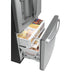GE ENERGY STAR 22.1 Cu. Ft. Counter-Depth Fingerprint Resistant French-Door Refrigerator GYE22GYNFS - FAMSA Furniture (TX)