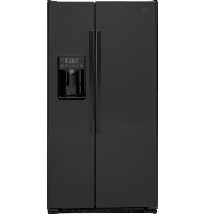 GE® 21.9 Cu. Ft. Counter-Depth Side-By-Side Refrigerator GZS22DGJBB - FAMSA Furniture (TX)