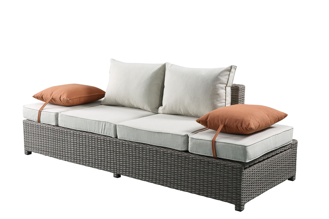 Salena Patio Sofa w/2 Pillows & Ottoman - Image 13