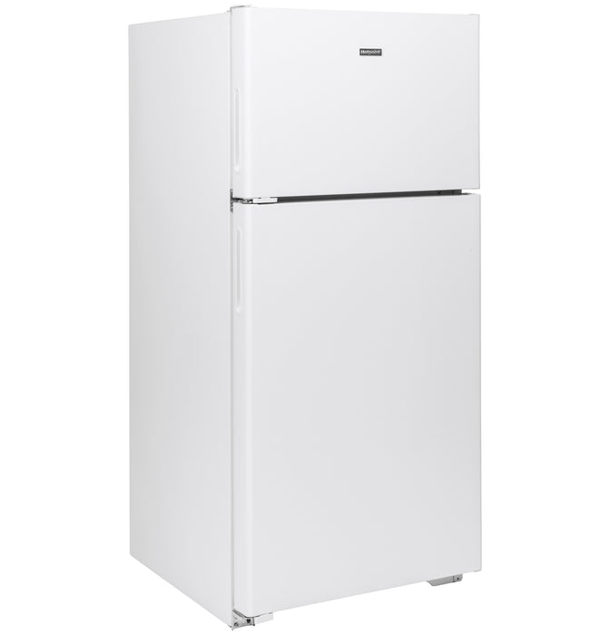 Hotpoint® ENERGY STAR® 15.6 Cu. Ft. Recessed Handle Top-Freezer Refrigerator HPE16BTNLWW