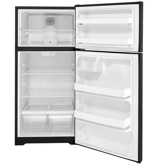 Hotpoint® 15.6 Cu. Ft. Recessed Handle Top-Freezer Refrigerator HPS16BTNRBB - FAMSA Furniture (TX)