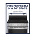 ENERGY STAR® 24" Free-Standing/Slide-in Front Control Range with Steam Clean and Large Window JAS640RMSS JAS640RMSS - FAMSA Furniture (TX)