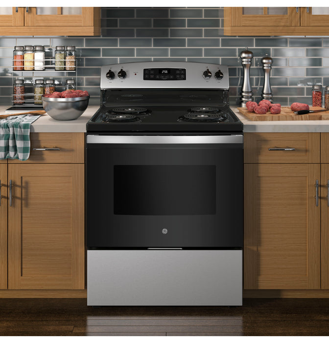 GE 30" Stainless Steel Freestanding Electric Range