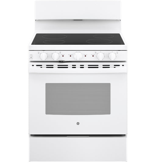 GE® ENERGY STAR® 30” Free-Standing Electric Radiant Smooth Cooktop Range JB480DYWW - FAMSA Furniture (TX)