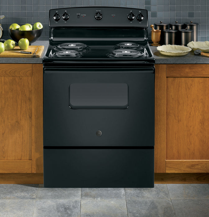 GE® ENERGY STAR® 30" Free-Standing Electric Range JBS160DMBB