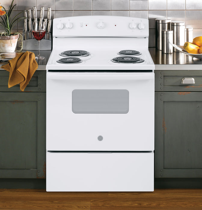 GE® ENERGY STAR® 30" Free-Standing Electric Range JBS160DMWW