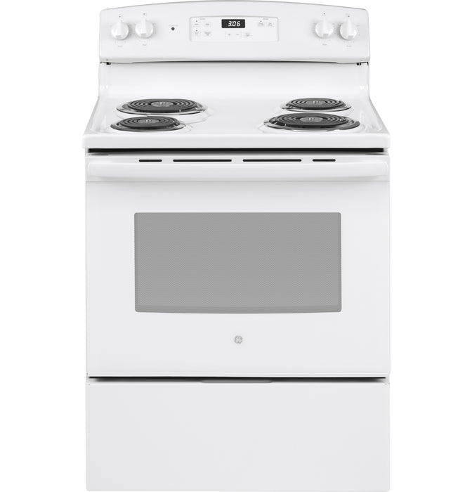 GE 30" White Free Standing Electric Range