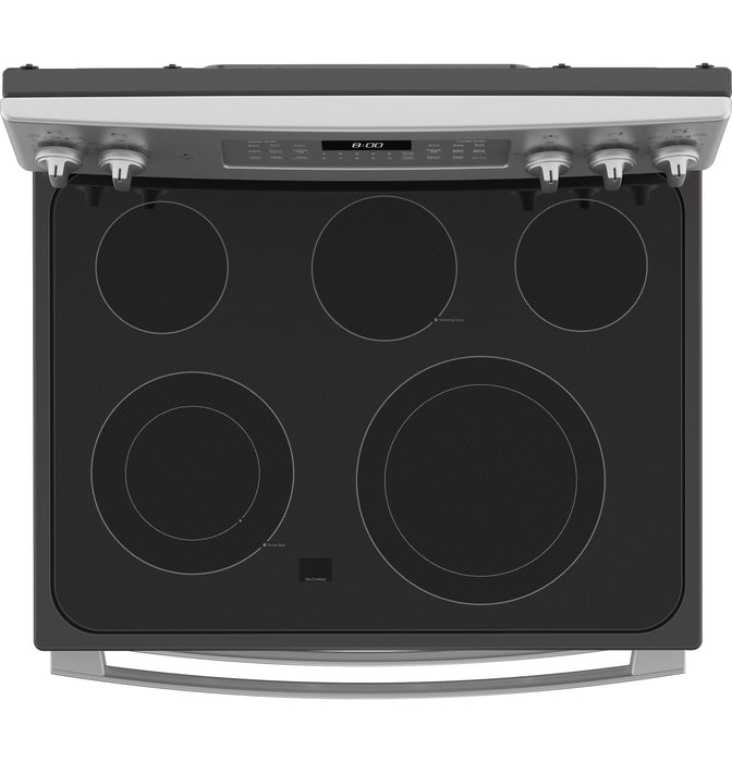 GE 30" Free-Standing Electric Double Oven Convection Range JBS86SPSS - FAMSA Furniture (TX)