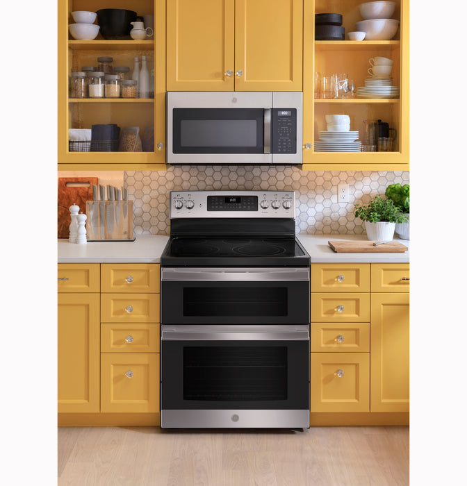 GE 30" Free-Standing Electric Double Oven Convection Range JBS86SPSS - FAMSA Furniture (TX)