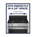 GE® 24"  Steam Clean Free-Standing/Slide-in Gas Range JGAS640RMSS - FAMSA Furniture (TX)