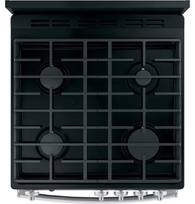 GE® 24"  Steam Clean Free-Standing/Slide-in Gas Range JGAS640RMSS - FAMSA Furniture (TX)