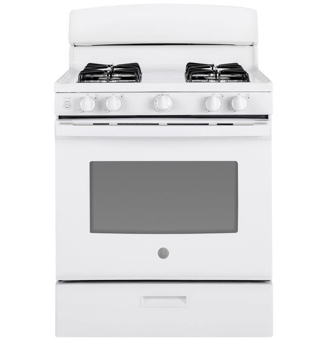 GE 30" White Free Standing Gas Range