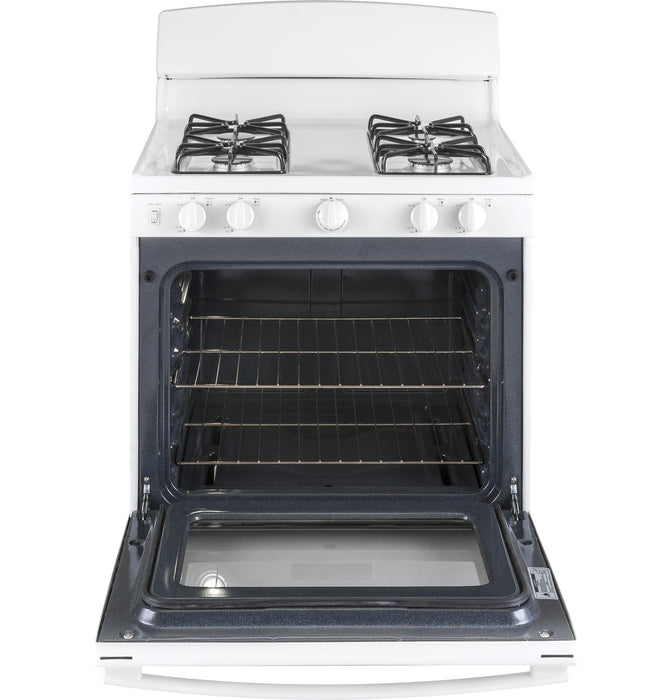 GE 30" White Free Standing Gas Range