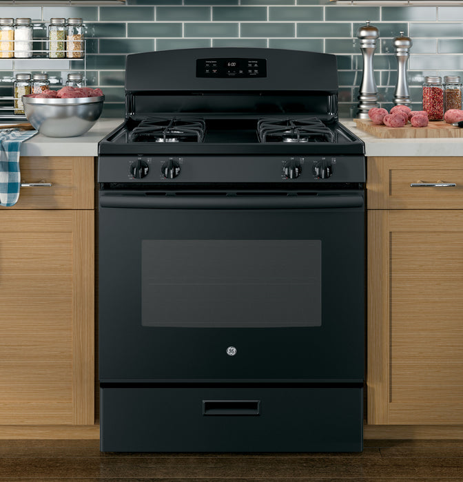 GE® 30" Free-Standing Gas Range JGBS60DEKBB