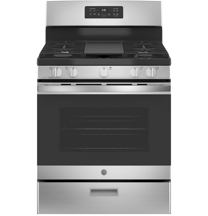 GE® 30" Free-Standing Gas Range JGBS66REKSS - FAMSA Furniture (TX)
