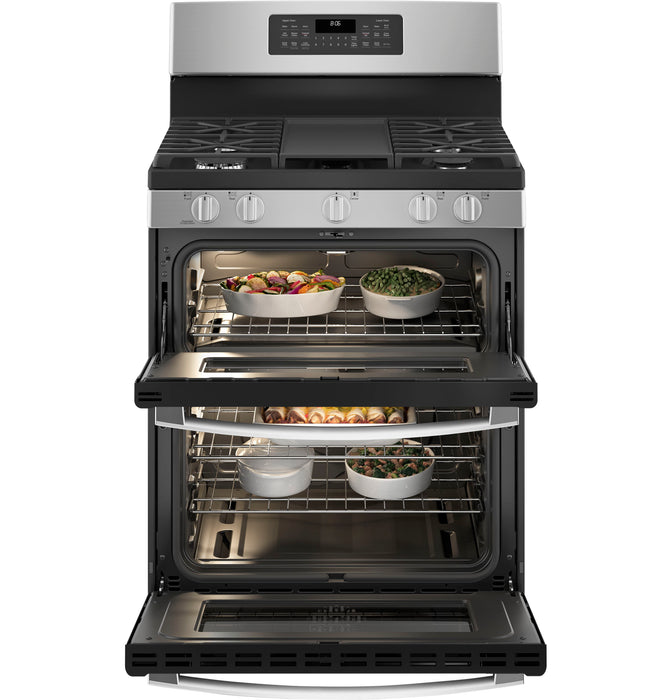 GE 30" Free-Standing Gas Double Oven Convection Range JGBS86SPSS