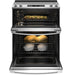 GE 30" Slide-In Electric Convection Double Oven Range JSS86SPSS - FAMSA Furniture (TX)