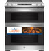 GE 30" Slide-In Electric Convection Double Oven Range JSS86SPSS - FAMSA Furniture (TX)