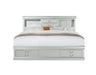 Louis Philippe III Queen Bed w/Storage - Image 9