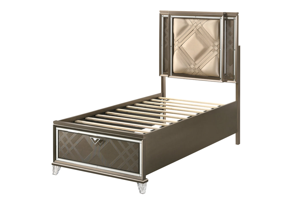 Skylar Twin Bed w/Storage & LED - Image 7