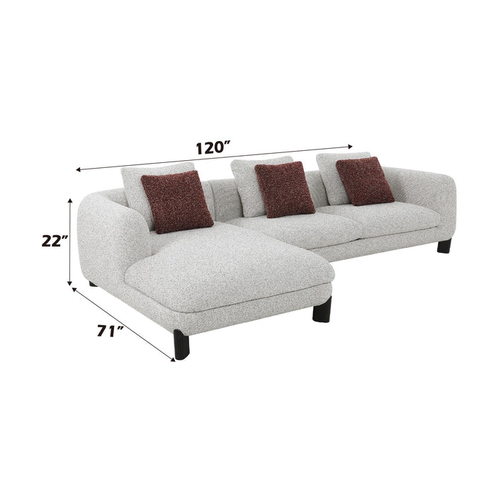 Mardi Sectional Sofa w/6 Pillows - Image 16