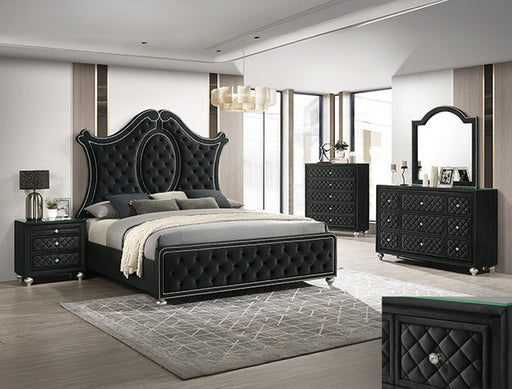 CAME 7PC BEDROOMSET KING BLACK - FAMSA Furniture (TX)