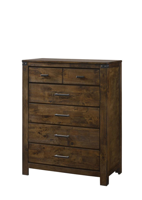 Curtis 5-Drawer Chest - Brown