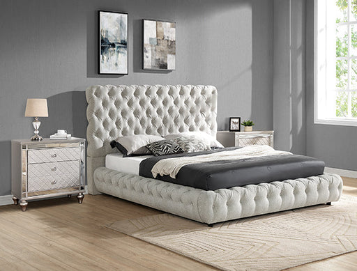 FOY 2PC BED QUEEN LIGHT GRAY - FAMSA Furniture (TX)