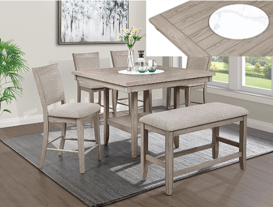 6PC FULTON DINING SET CH - FAMSA Furniture (TX)
