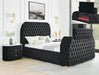 BED K W/FIREPLACE,TV LIFT BLK - FAMSA Furniture (TX)