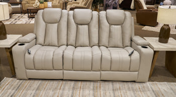 Elevate Edges Reclining Sofa with Drop Down Table - FAMSA Furniture (TX)