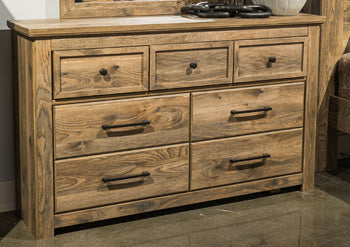 Rusticott Dresser and Mirror - FAMSA Furniture (TX)