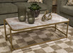 Manor Stone Coffee Table - FAMSA Furniture (TX)
