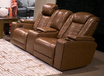 Gruaro Power Reclining Loveseat with Console - FAMSA Furniture (TX)