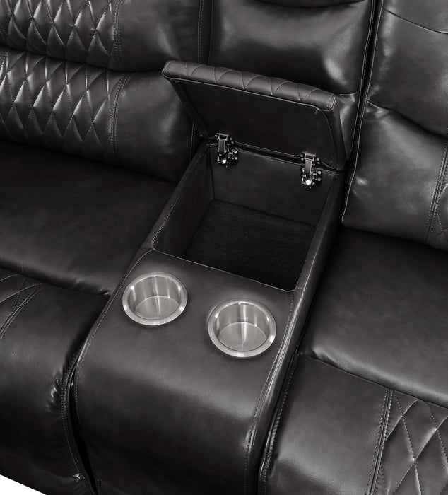 Braylon Motion Loveseat w/Console - Image 10
