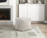 Simpsonville Pouf in White - P31001 - FAMSA Furniture (TX)