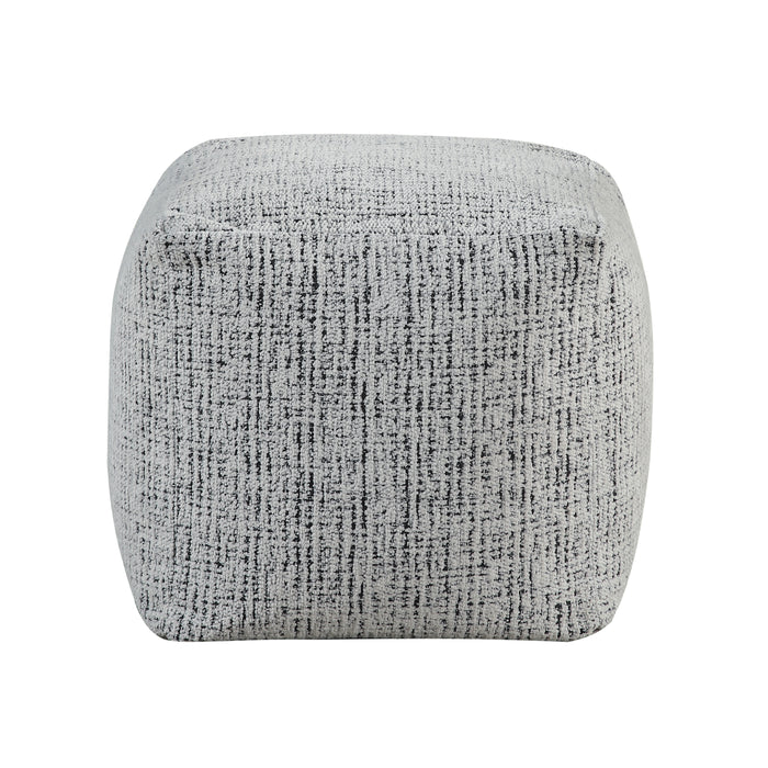 Easley Pouf in Black/Multi/White - P31003 - FAMSA Furniture (TX)