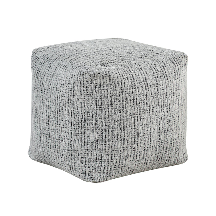 Easley Pouf in Black/Multi/White - P31003 - FAMSA Furniture (TX)