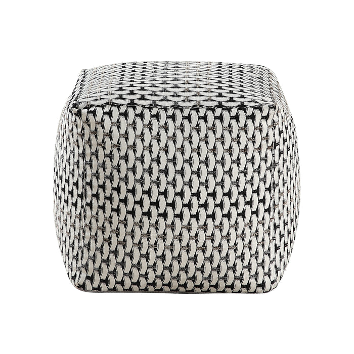 Trent Pouf in Black/Gray/Multi - P31006 - FAMSA Furniture (TX)