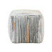 Poplar Pouf in Black/Multi/Orange - P31008 - FAMSA Furniture (TX)